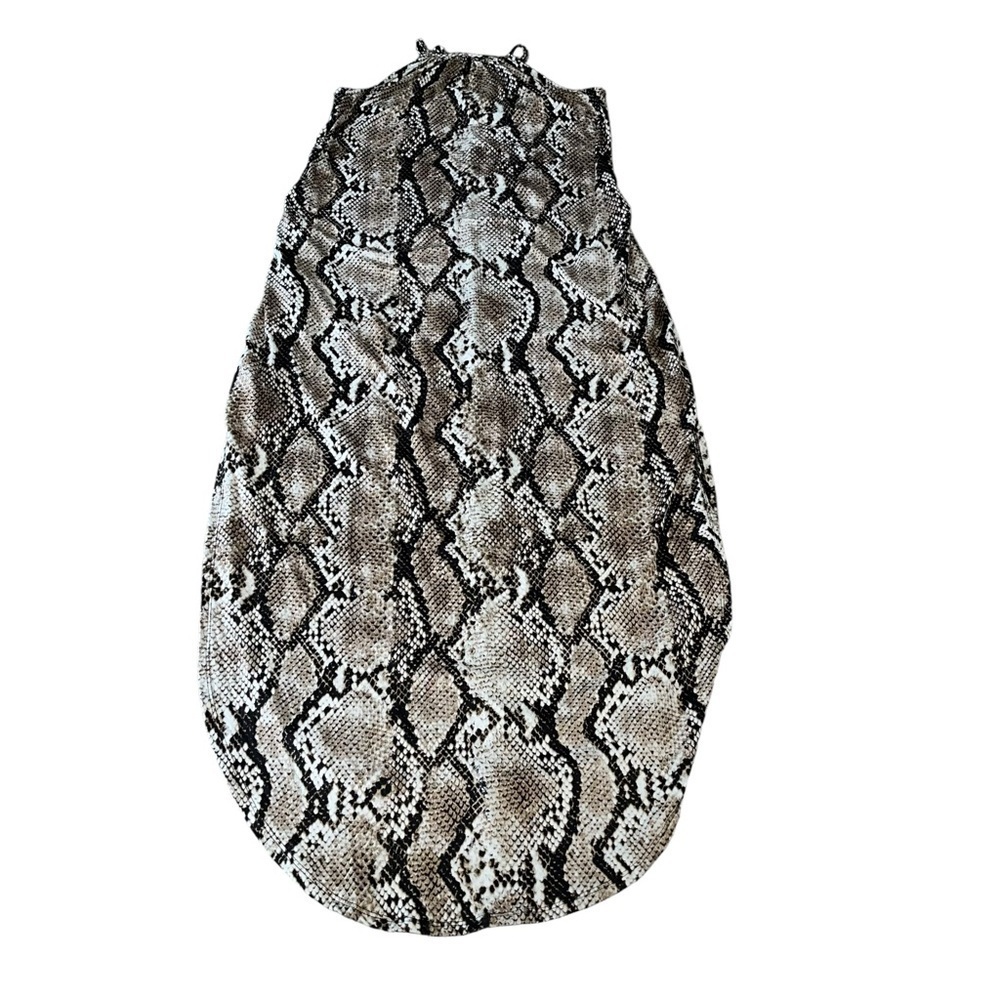 Women’s Snake Print Side Pockets Maxi Dress Size M - Picture 8 of 13